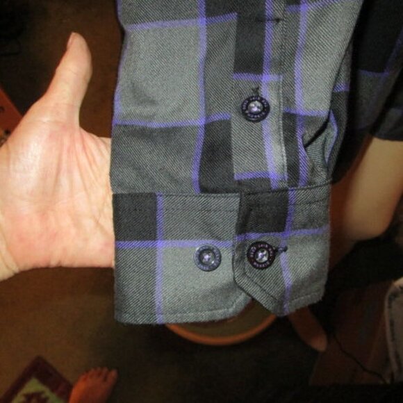 Dixxon Flannel Shirt Men’s Size 2X The Gift Relaxed Fit Purple Limited Edition - Picture 8 of 12